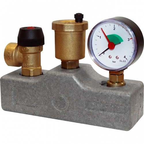 Группа безопасности котла 1" (до 50 кВт) (в теплоизоляции) (503.528) купить в интернет магазине Санрай73