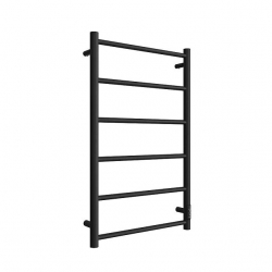 SHQ-J2RR-008050 STOUT полотенцесушитель элекрический JAZZ round 80*50 Черный матовый