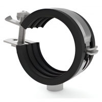 Хомут для труб одновинтовой STOUT с гайкой М8, 1/4"