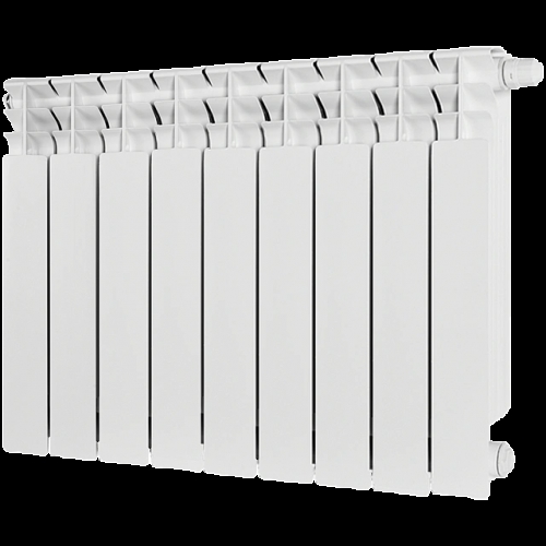 Радиатор биметаллический STOUT TITAN VENTIL 500 9 секций нижнее правое подключение купить в интернет магазине Санрай73