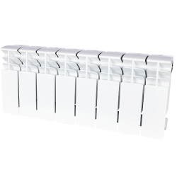 Радиатор биметаллический STOUT TITAN 200 8 секций боковое подключение (белый RAL 9016)