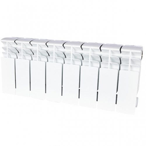 Радиатор биметаллический STOUT TITAN 200 8 секций боковое подключение (белый RAL 9016) купить в интернет магазине Санрай73