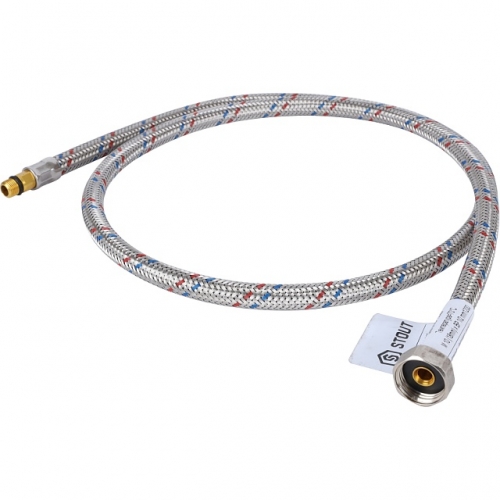 Гибкая подводка для воды STOUT M 10 (18мм) х ВР 1/2, длина 1200 мм купить в интернет магазине Санрай73