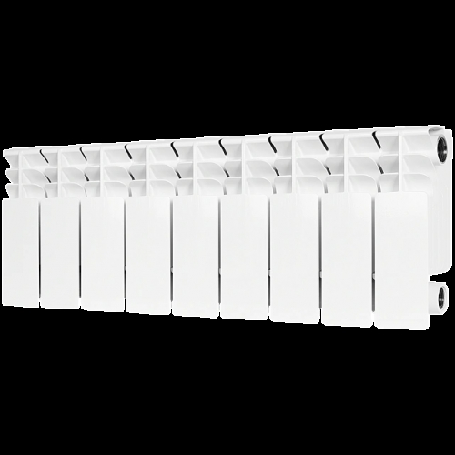 Радиатор биметаллический STOUT TITAN 200 9 секций боковое подключение (белый RAL 9016) купить в интернет магазине Санрай73