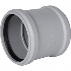 Муфта двухраструбная канализационная бесшумная STOUT D 110