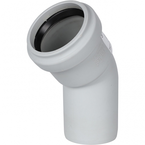 Отвод канализационный бесшумный STOUT D 58 х 45° купить в интернет магазине Санрай73