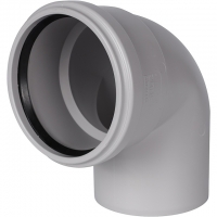 Отвод канализационный бесшумный STOUT D 110 х 87,5°