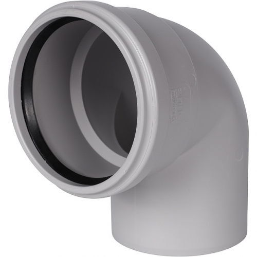 Отвод канализационный бесшумный STOUT D 110 х 87,5° купить в интернет магазине Санрай73