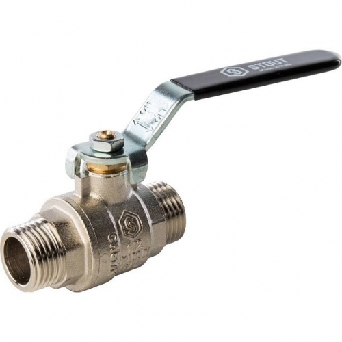 Кран шаровой STOUT полнопроходной, НР/НР, ручка рычаг 1/2 купить в интернет магазине Санрай73