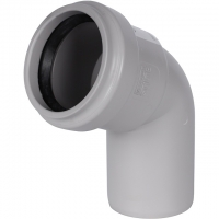 Отвод канализационный бесшумный STOUT D 58 х 67°