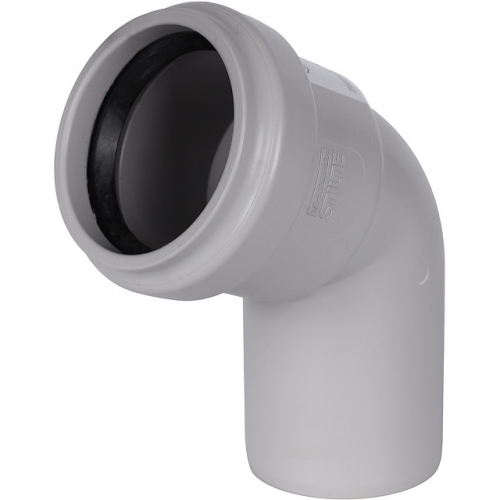 Отвод канализационный бесшумный STOUT D 58 х 67° купить в интернет магазине Санрай73