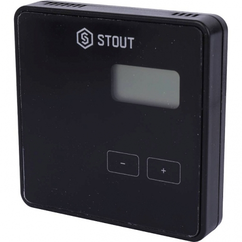 Беспроводной комнатный двухпозиционный регулятор ST-294v2, черный купить в интернет магазине Санрай73