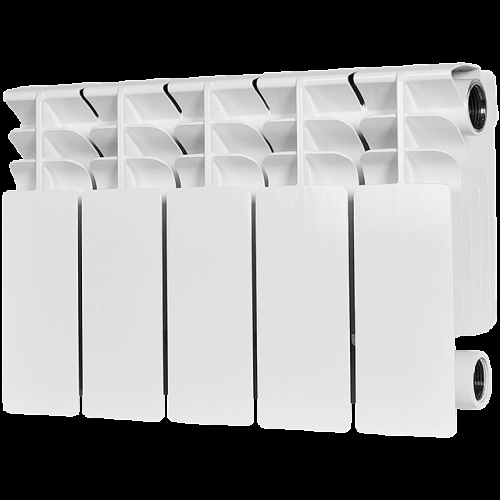 Радиатор биметаллический STOUT TITAN 200 5 секций боковое подключение (белый RAL 9016) купить в интернет магазине Санрай73