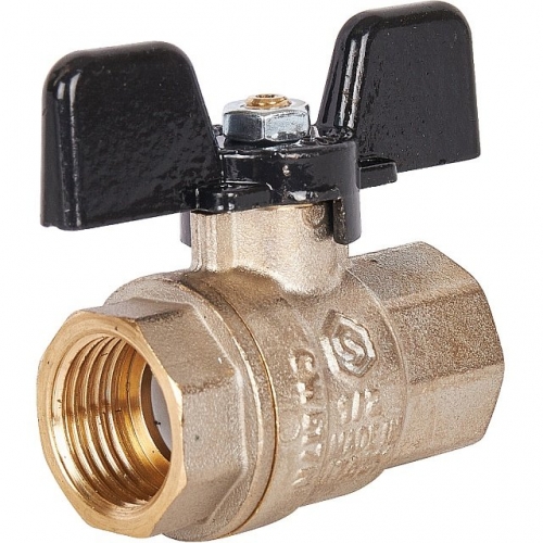 Кран шаровой STOUT полнопроходной, ВР/ВР, ручка бабочка 1/2 купить в интернет магазине Санрай73