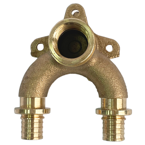 Проточный настенный угольник 16x1/2" SFA-0040-001612 STOUT бронзовый для труб из сшитого полиэтилена купить в интернет магазине Санрай73