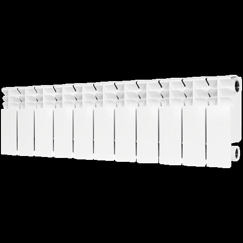 Радиатор биметаллический STOUT TITAN 200 11 секций боковое подключение (белый RAL 9016) купить в интернет магазине Санрай73