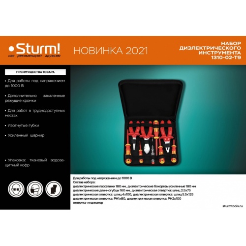 Набор инструмента для дома Sturm! 1310-02-T9 купить в интернет магазине Санрай73