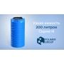 Емкость 200 литров цилиндрическая узкая (голубой) Polimer Group N 200