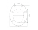 Сиденье для унитаза SD013U (универсальное)