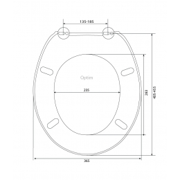 Сиденье для унитаза SD013U (универсальное)