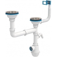 Сифон А7700 для мойки Ани двойной с носиком