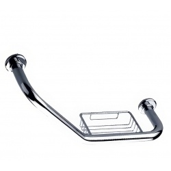 Поручень для ванны угловой с мыльницей Frap