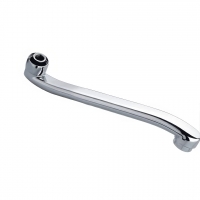 Излив для смесителя для ванны Ledeme L40S, плоский, изогнутый, 40см