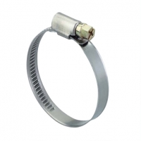 Хомут червячный  40-60 оцинкованный