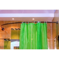 Карниз для ванны Дуга 1,65м х 1,65м металл хром