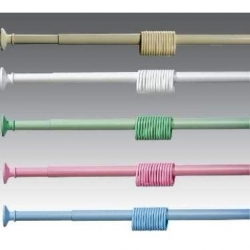 Карниз для ванны голубой 1,20х2,20 с кольцами