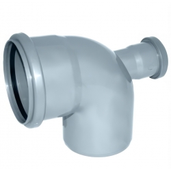 Отвод 110x50/90° фронтальный канализационный