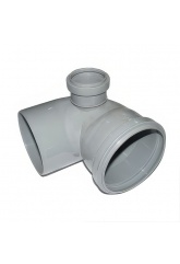 Отвод 110x50/90° правый канализационный