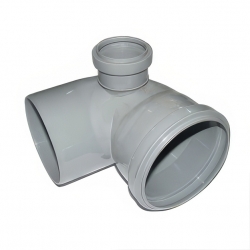 Отвод 110x50/90° правый канализационный