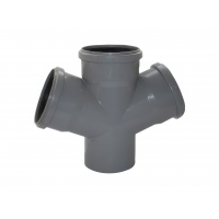 Крестовина 110x110x110/45° одноплоскостная канализационная