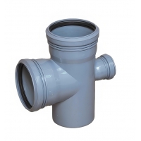 Крестовина 110x110x50/90° одноплоскостная канализационная