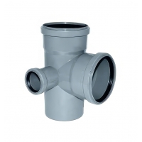 Крестовина 110x110x50/90° двухплоскостная левая канализационная