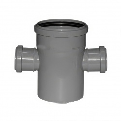 Крестовина 110x50x50/45° одноплоскостная канализационная