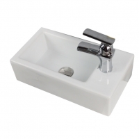 Раковина Santek Эрис 46 смеситель справа, накладная на тумбу