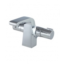 Смеситель для раковины Lemark Yeti LM7836C, термостатический, короткий Г-излив