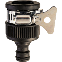 Соединение для крана без резьбы с хомутом