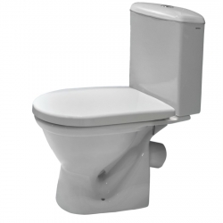 Унитаз-компакт Santek Алькор 1WH302140  белый с диагональным выпуском, антивсплеск,сиденье дюропласт