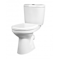 Унитаз-компакт Santek Анимо 1WH302133 белый с вертикальным выпуском, крышка дюропласт