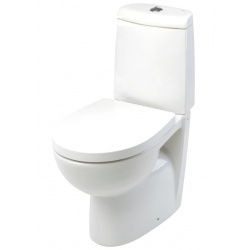 Унитаз VICTORIA NORD с горизонтальным выпуском бел