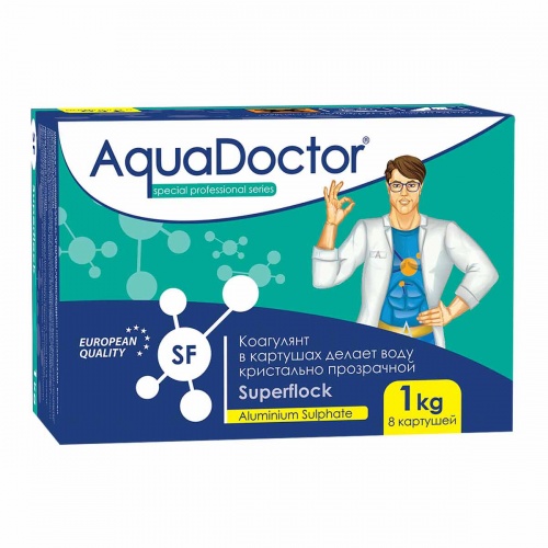 Коагулянт длительного действия SuperFlock 1 кг AquaDoctor купить в интернет магазине Санрай73