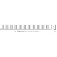 Водоотводящий желоб APZ1001-1150 с порогами для перфорированной решетки, вертикальный сток