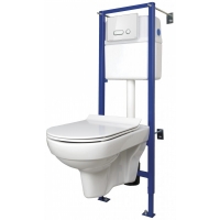 Комплект CITY NEW CLEAN ON (наст.сид.с slim DP lift+инст.LINK PROс кн.INTERA стек бел),бел (SET-CIT