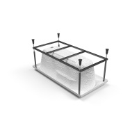 Рама д/ванны: Santana 140 NEW метал. в комплекте со сборочным пакетом (K-RW-SANTANA*140n)