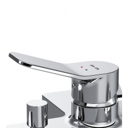 Смеситель для ванны и душа AM.PM X-Joy F85A10000, однорычажный, короткий излив