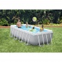Каркасный бассейн 400 x 200 x 122 Intex Prism Frame 8418л, фильтр-насос 2006л\ч, лестница
