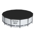 Каркасный бассейн Steel Pro Max (427х122) 15232л, фильтр-насос 3028л/ч, лестница, тент, Bestway
